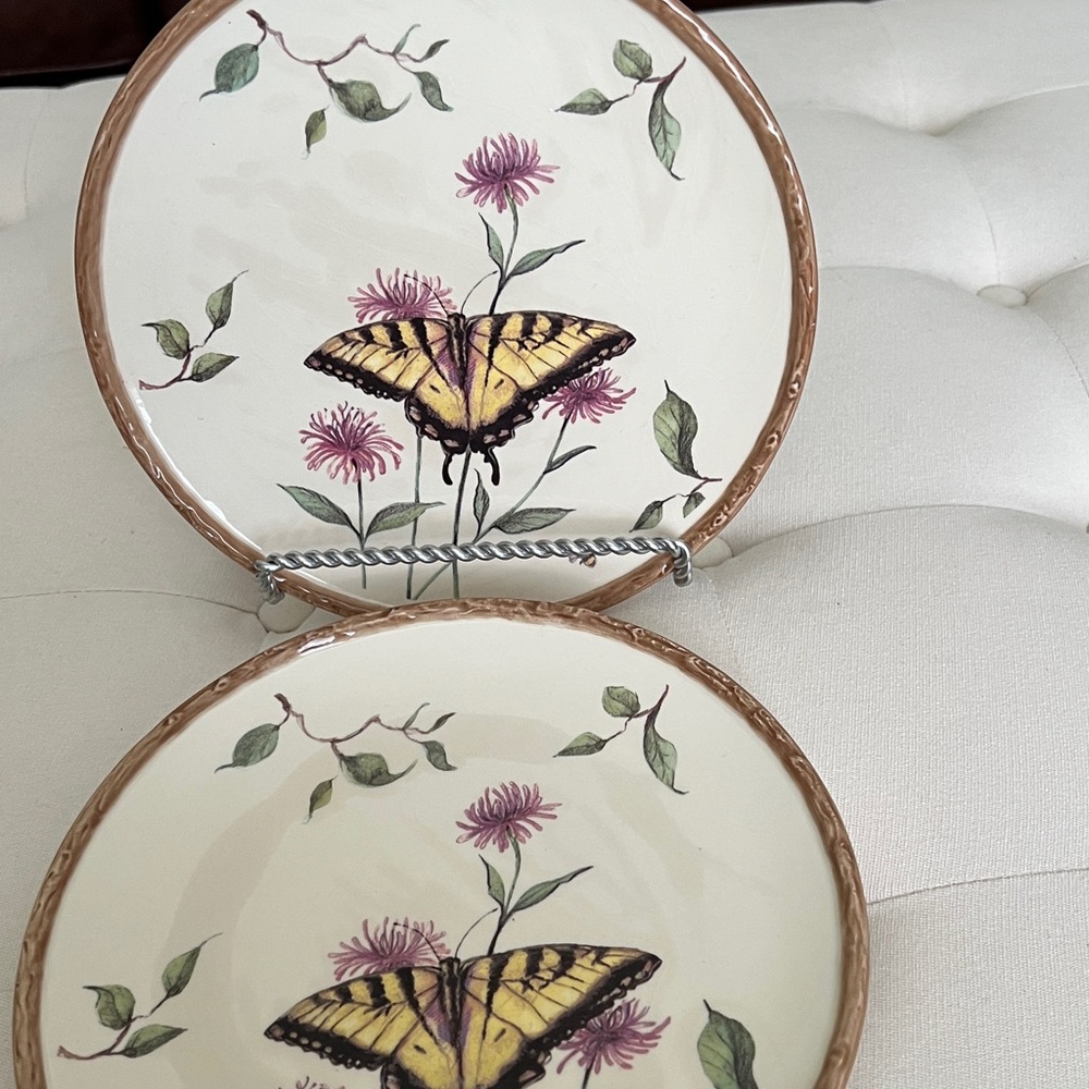 Butterfly and Floral Decorative Plates